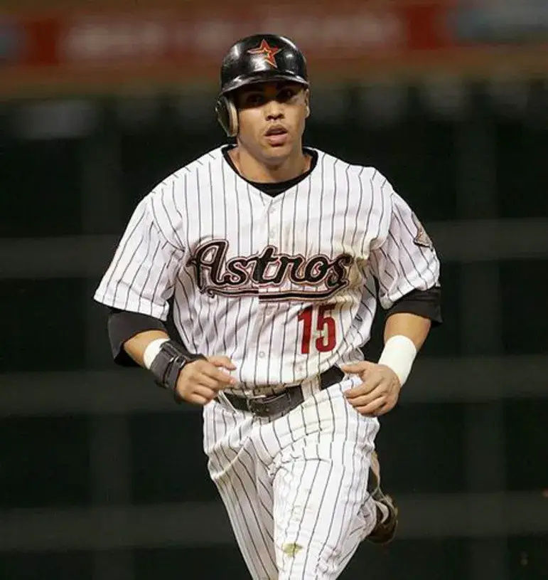 CARLOS BELTRAN Houston Astros 2004 Home Majestic Baseball Throwback Jersey 