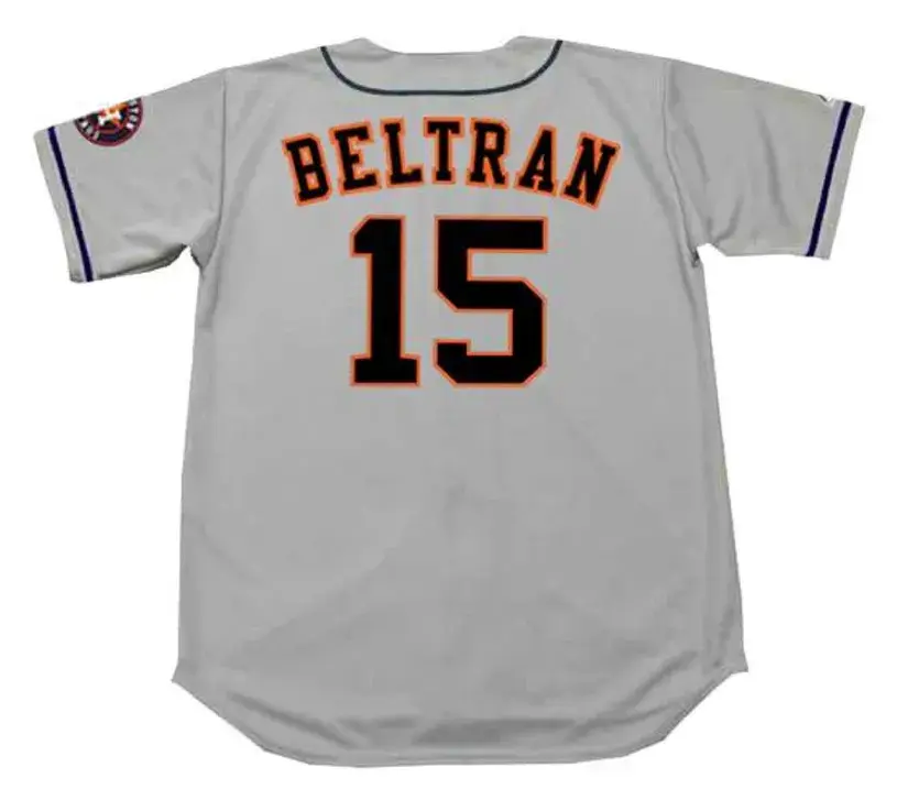 CARLOS BELTRAN Houston Astros 2017 Away Majestic Baseball Throwback Jersey 