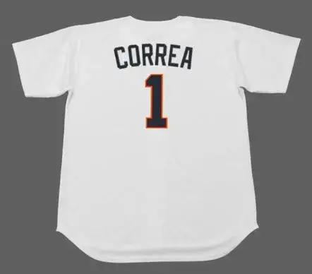 CARLOS CORREA Houston Colt .45’s 1960’s Home Majestic Baseball Throwback Jersey