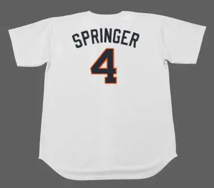 GEORGE SPRINGER Houston Colt .45’s 1960’s Home Majestic Baseball Throwback Jersey