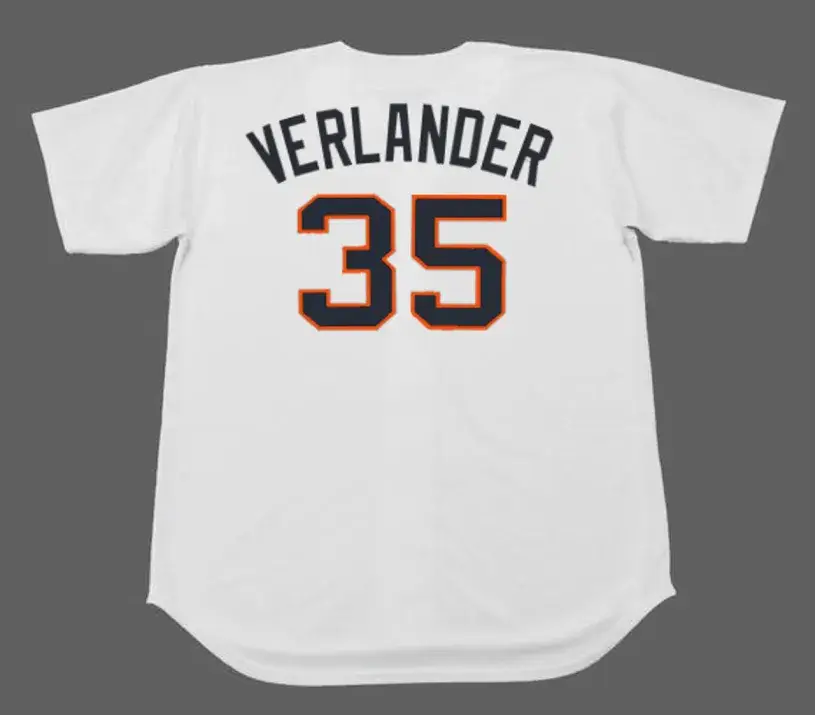 JUSTIN VERLANDER Houston Colt .45’s 1960’s Home Majestic Baseball Throwback Jersey