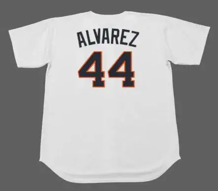 YORDAN ALVAREZ Houston Colt .45’s 1960’s Home Majestic Baseball Throwback Jersey