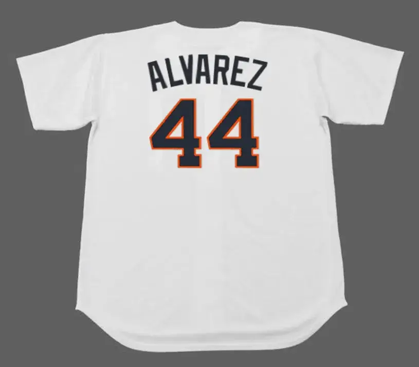 YORDAN ALVAREZ Houston Colt .45’s 1960’s Home Majestic Baseball Throwback Jersey