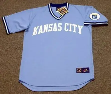 AL HRABOSKY Kansas City Royals 1978 Away Majestic Throwback Baseball Jersey