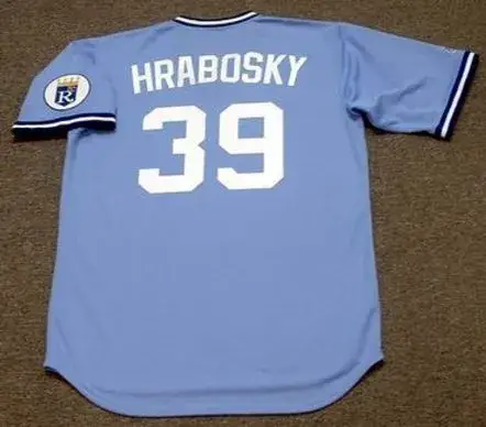 AL HRABOSKY Kansas City Royals 1978 Away Majestic Throwback Baseball Jersey 