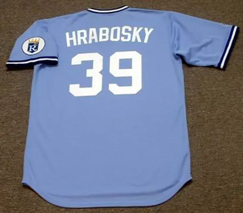 AL HRABOSKY Kansas City Royals 1978 Away Majestic Throwback Baseball Jersey 