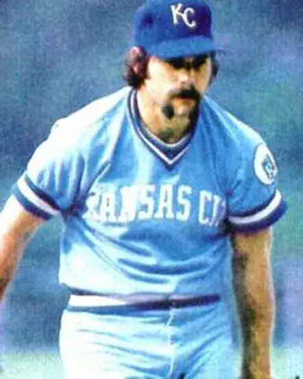AL HRABOSKY Kansas City Royals 1978 Away Majestic Throwback Baseball Jersey 