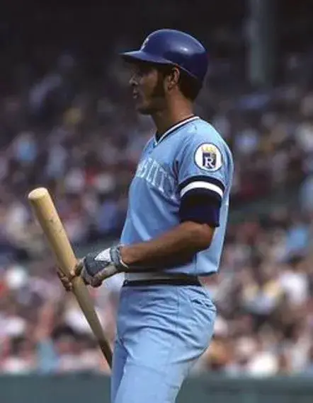 AMOS OTIS Kansas City Royals 1980 Away Majestic Throwback Baseball Jersey 