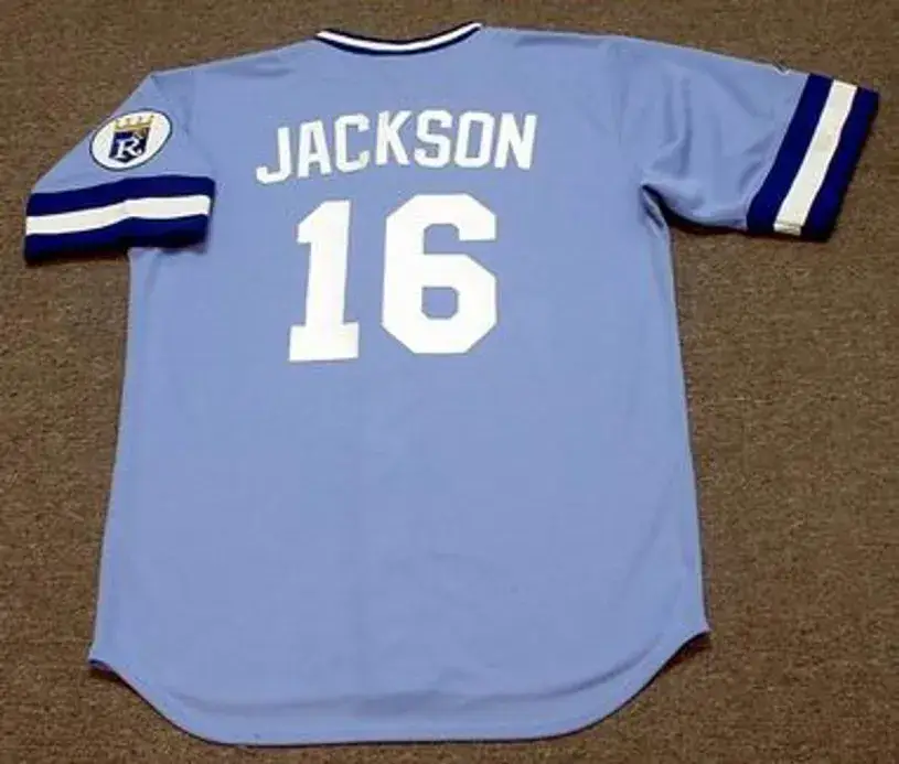 BO JACKSON Kansas City Royals 1989 Away Majestic Baseball Throwback Jersey 