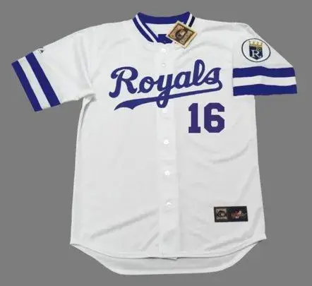 BO JACKSON Kansas City Royals 1989 Home Majestic Baseball Throwback Jersey