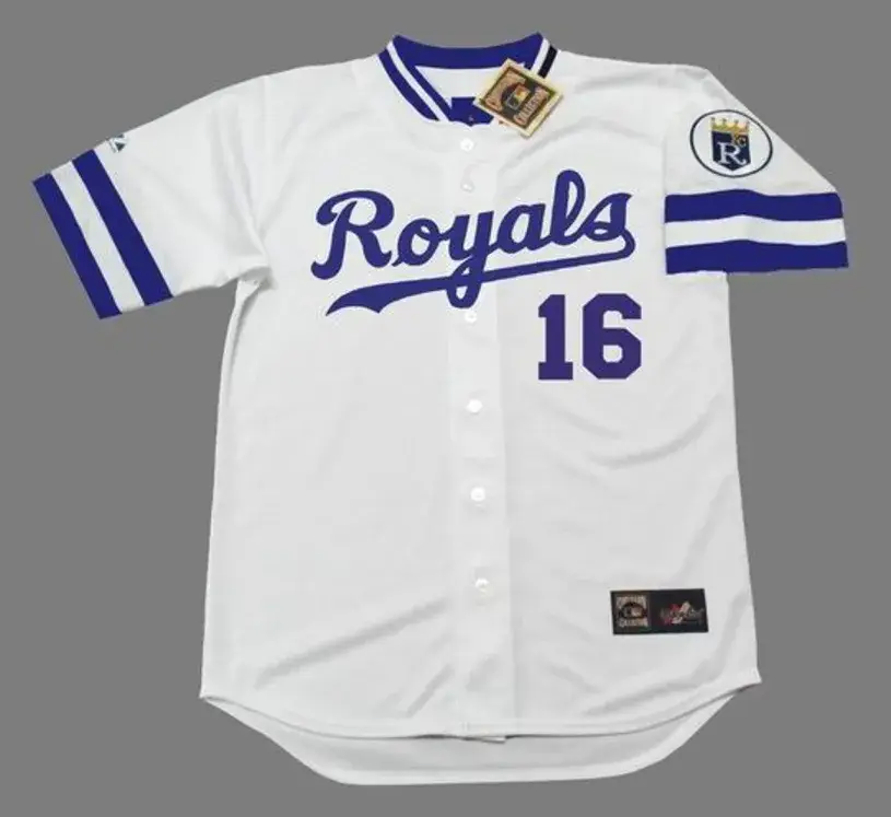 BO JACKSON Kansas City Royals 1989 Home Majestic Baseball Throwback Jersey
