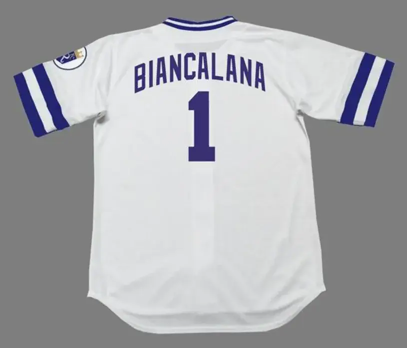 BUDDY BIANCALANA Kansas City Royals 1985 Home Majestic Throwback Baseball Jersey 