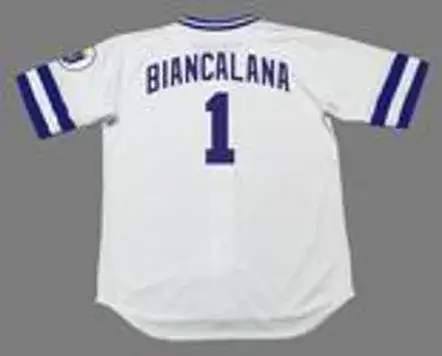 BUDDY BIANCALANA Kansas City Royals 1985 Home Majestic Throwback Baseball Jersey 