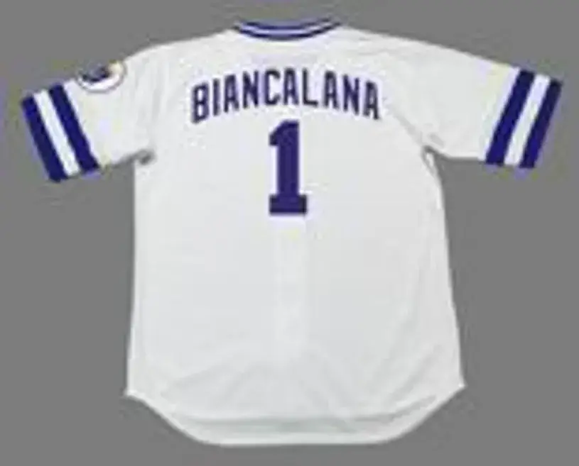BUDDY BIANCALANA Kansas City Royals 1985 Home Majestic Throwback Baseball Jersey 