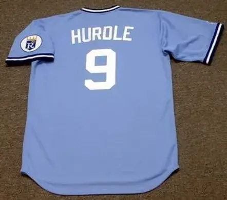 CLINT HURDLE Kansas City Royals 1978 Away Majestic Throwback Baseball Jersey 