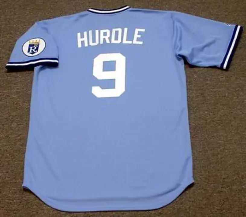 CLINT HURDLE Kansas City Royals 1978 Away Majestic Throwback Baseball Jersey 