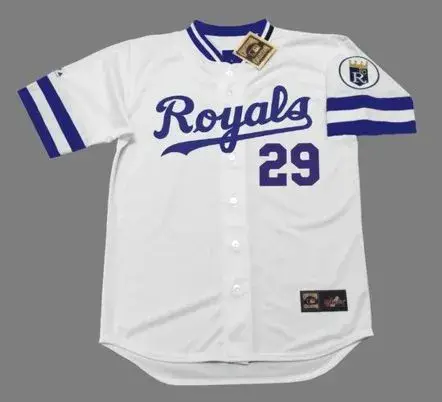 DAN QUISENBERRY Kansas City Royals 1985 Home Majestic Throwback Baseball Jersey