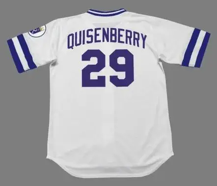 DAN QUISENBERRY Kansas City Royals 1985 Home Majestic Throwback Baseball Jersey 