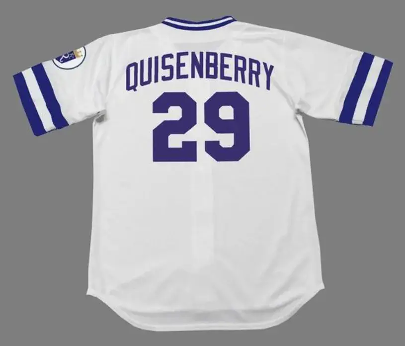 DAN QUISENBERRY Kansas City Royals 1985 Home Majestic Throwback Baseball Jersey 