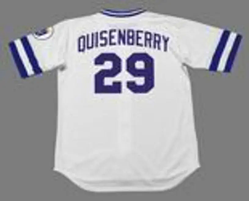 DAN QUISENBERRY Kansas City Royals 1985 Home Majestic Throwback Baseball Jersey 