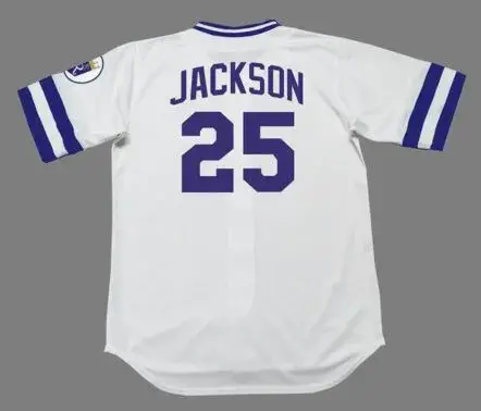 DANNY JACKSON Kansas City Royals 1985 Home Majestic Throwback Baseball Jersey 