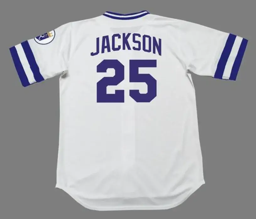 DANNY JACKSON Kansas City Royals 1985 Home Majestic Throwback Baseball Jersey 