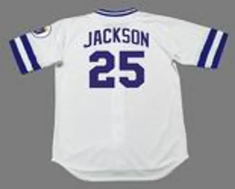 DANNY JACKSON Kansas City Royals 1985 Home Majestic Throwback Baseball Jersey 