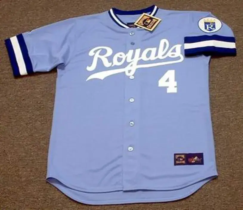 DANNY TARTABULL Kansas City Royals 1989 Away Majestic Throwback Baseball Jersey