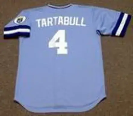 DANNY TARTABULL Kansas City Royals 1989 Away Majestic Throwback Baseball Jersey 