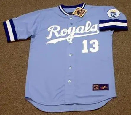 DAVID CONE Kansas City Royals 1986 Away Majestic Throwback Baseball Jersey