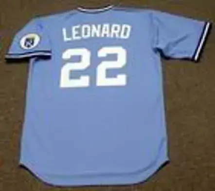 DENNIS LEONARD Kansas City Royals 1980 Away Majestic Throwback Baseball Jersey 