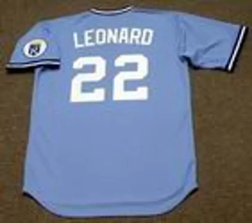 DENNIS LEONARD Kansas City Royals 1980 Away Majestic Throwback Baseball Jersey 