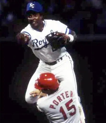 FRANK WHITE Kansas City Royals 1985 Majestic Cooperstown Home Baseball Jersey 