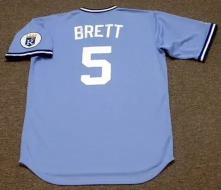 GEORGE BRETT Kansas City Royals 1980 Majestic Throwback Baseball Jersey 