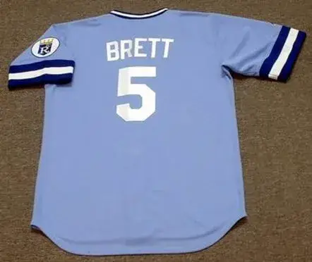 GEORGE BRETT Kansas City Royals 1985 Majestic Throwback Away Baseball Jersey 