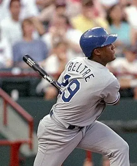 ADRIAN BELTRE Los Angeles Dodgers 1998 Away Majestic Baseball Throwback Jersey 