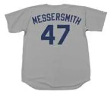 ANDY MESSERSMITH Los Angeles Dodgers 1974 Away Majestic Throwback Baseball Jersey 