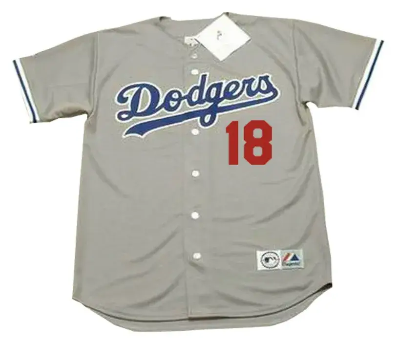 BILL RUSSELL Los Angeles Dodgers 1981 Away Majestic Baseball Throwback Jersey