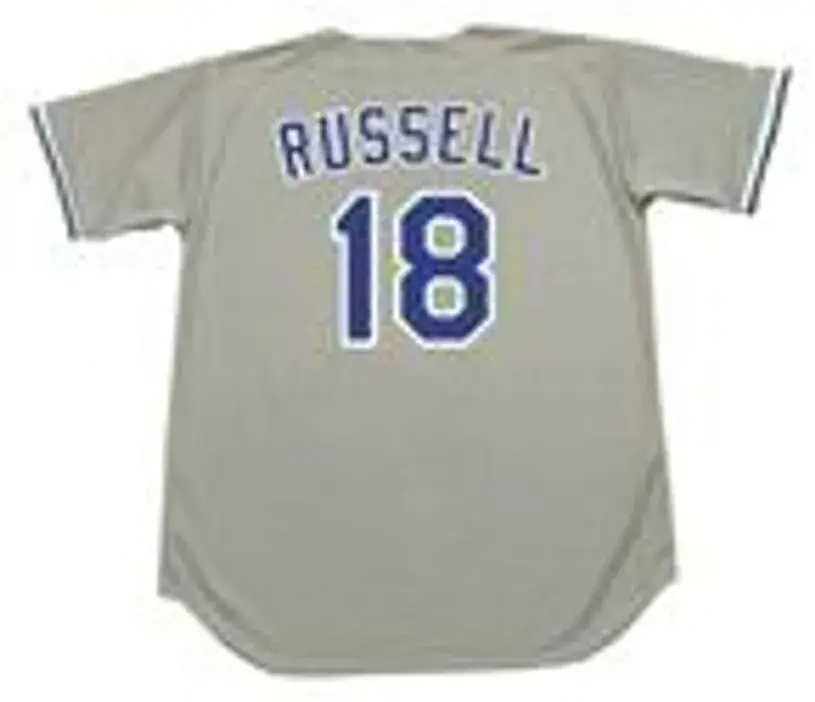 BILL RUSSELL Los Angeles Dodgers 1981 Away Majestic Baseball Throwback Jersey 