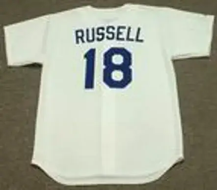BILL RUSSELL Los Angeles Dodgers 1981 Home Majestic Baseball Throwback Jersey 