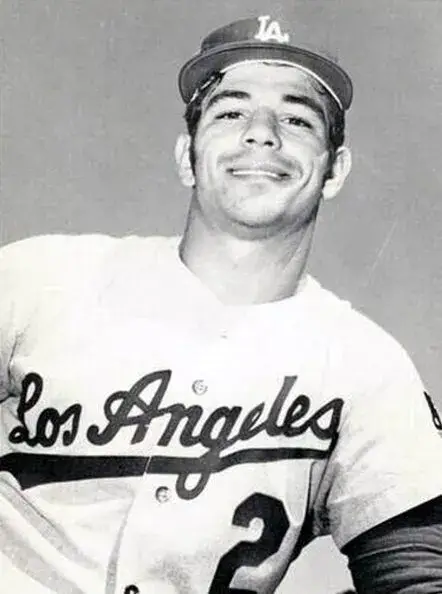 BOBBY VALENTINE Los Angeles Dodgers 1969 Away Majestic Baseball Throwback Jersey 