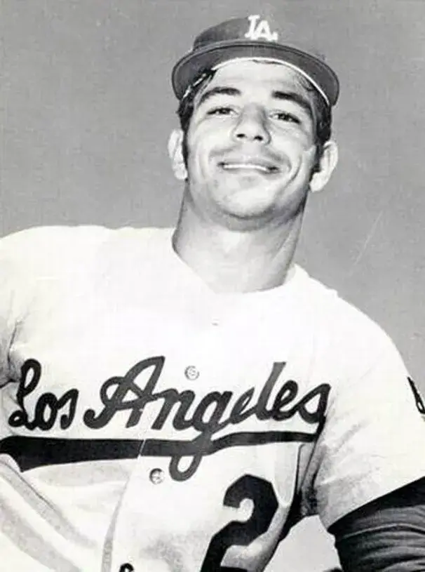 BOBBY VALENTINE Los Angeles Dodgers 1969 Away Majestic Baseball Throwback Jersey 