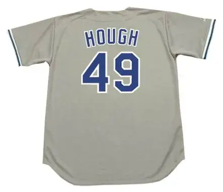 CHARLIE HOUGH Los Angeles Dodgers 1978 Away Majestic Baseball Throwback Jersey 