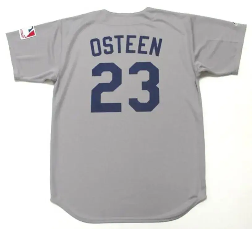 CLAUDE OSTEEN Los Angeles Dodgers 1969 Away Majestic Baseball Throwback Jersey