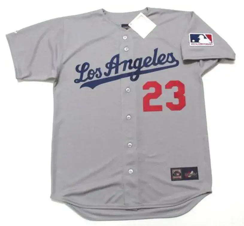 CLAUDE OSTEEN Los Angeles Dodgers 1969 Away Majestic Baseball Throwback Jersey 