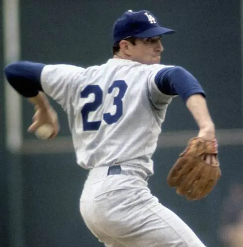 CLAUDE OSTEEN Los Angeles Dodgers 1969 Away Majestic Baseball Throwback Jersey 