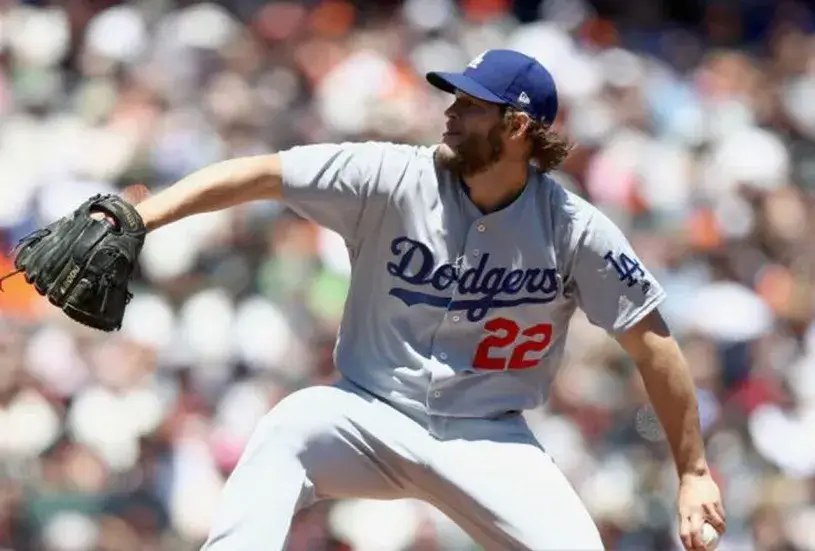 CLAYTON KERSHAW Los Angeles Dodgers 2016 Away Majestic Baseball Throwback Jersey 