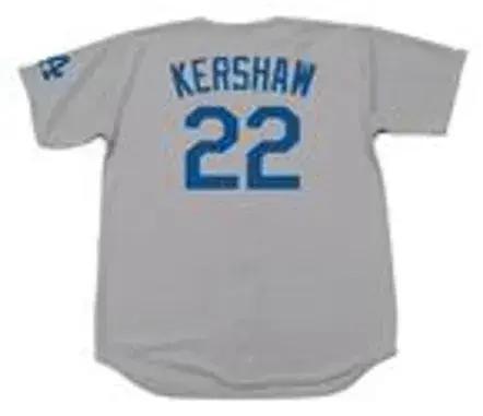 CLAYTON KERSHAW Los Angeles Dodgers 2016 Away Majestic Baseball Throwback Jersey 