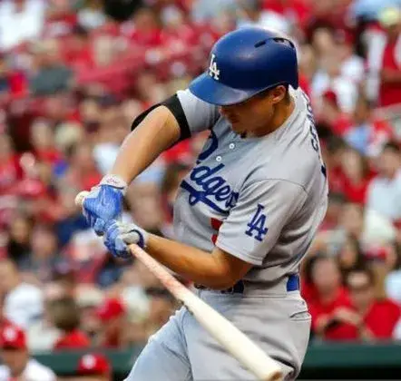 COREY SEAGER Los Angeles Dodgers 2017 Away Majestic Baseball Throwback Jersey 