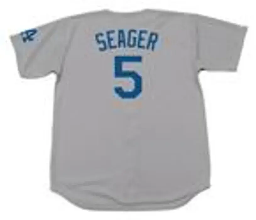 COREY SEAGER Los Angeles Dodgers 2017 Away Majestic Baseball Throwback Jersey 